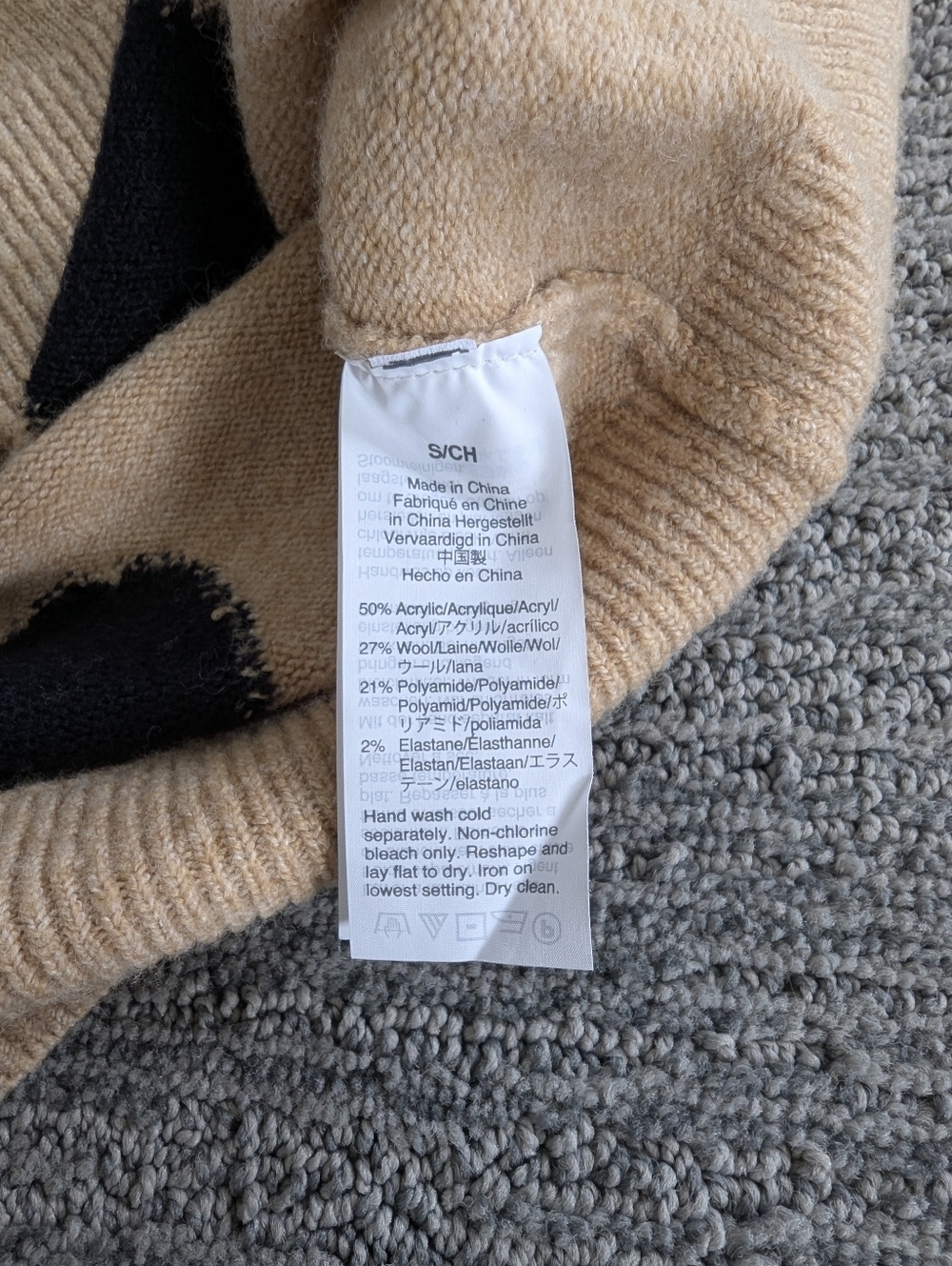 Madewell Dot Graystone Pullover Sweater in Coziest Yarn Heather Camel - Picture 10 of 11
